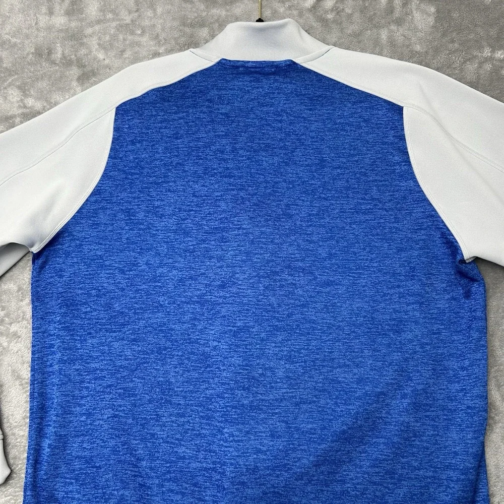 Adidas Eastern ILLINOIS Varsity Players Jacket Button Up Logo Blue Men's Large L